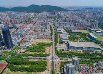 a bird's eye view of shanghai
